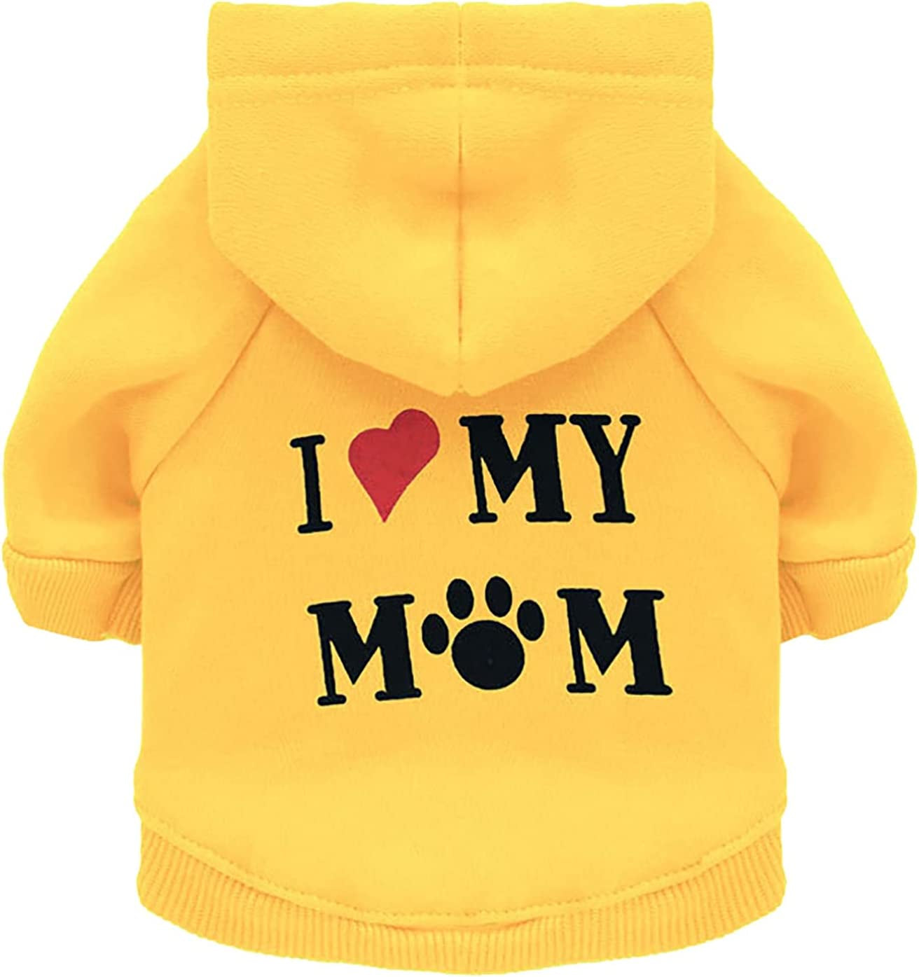 Dog Sweaters for Small Dogs Female Cotton Pet T-Shirt Dog Fashion Puppy Blend Small Costume Pet Clothes Animals & Pet Supplies > Pet Supplies > Dog Supplies > Dog Apparel TTBDWiian Yellow Small 
