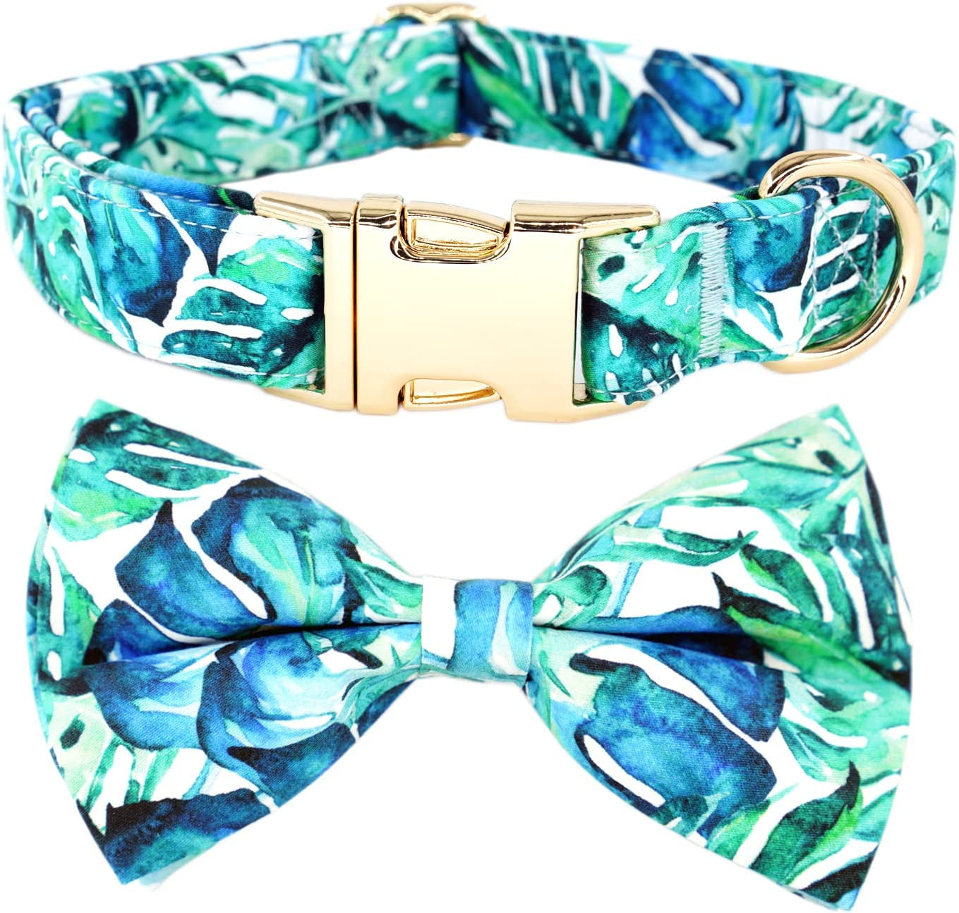 Bow Tie Dog Collar Rose Gold Dog Collar White Navy Bowtie Dog Collar Summer Dog Collar(M) Animals & Pet Supplies > Pet Supplies > Dog Supplies > Dog Apparel T.A bird   