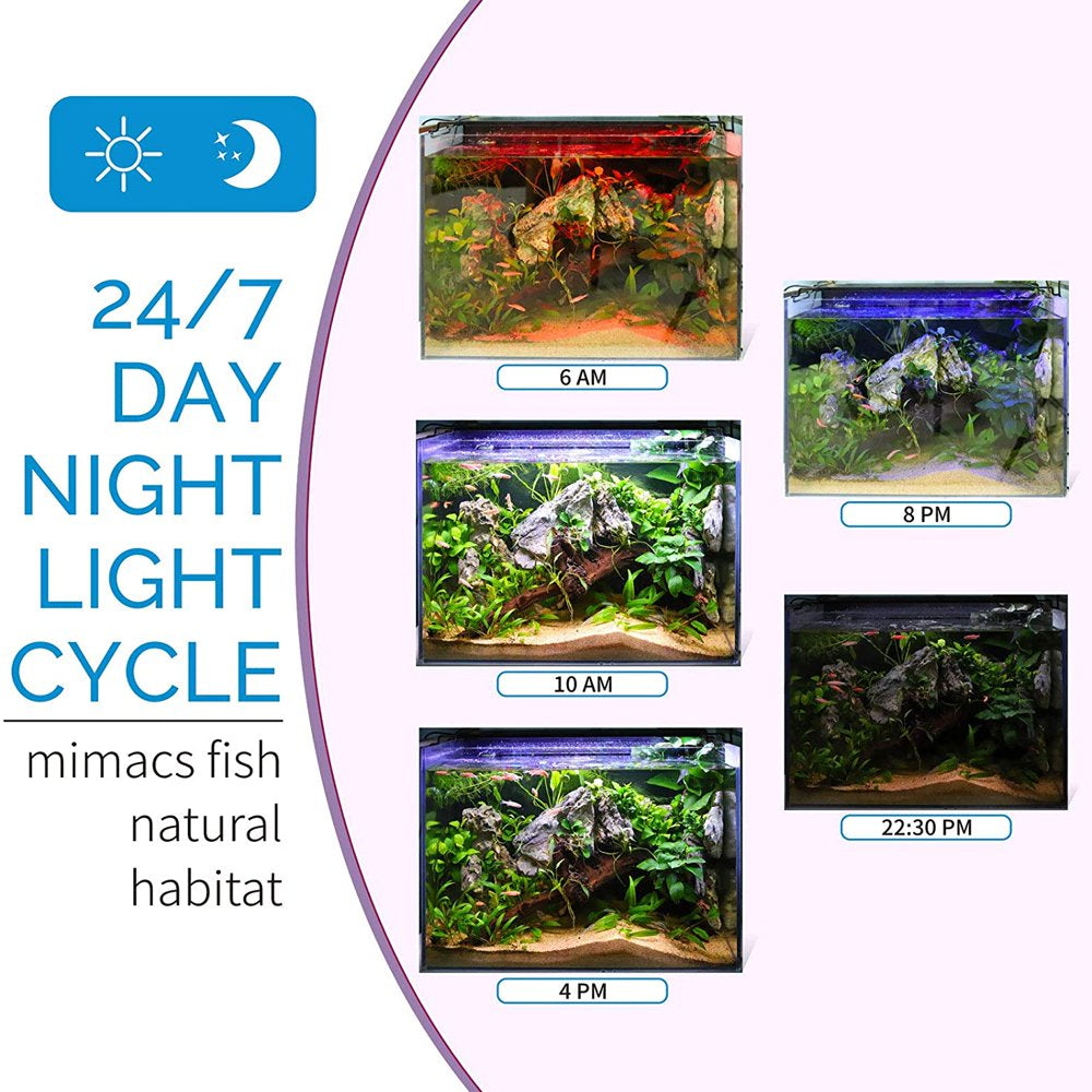 Hygger LED Aquarium Light, Full Spectrum Freshwater Fish Tank Light, 6 Colors/26W Animals & Pet Supplies > Pet Supplies > Fish Supplies > Aquarium Lighting hygger   