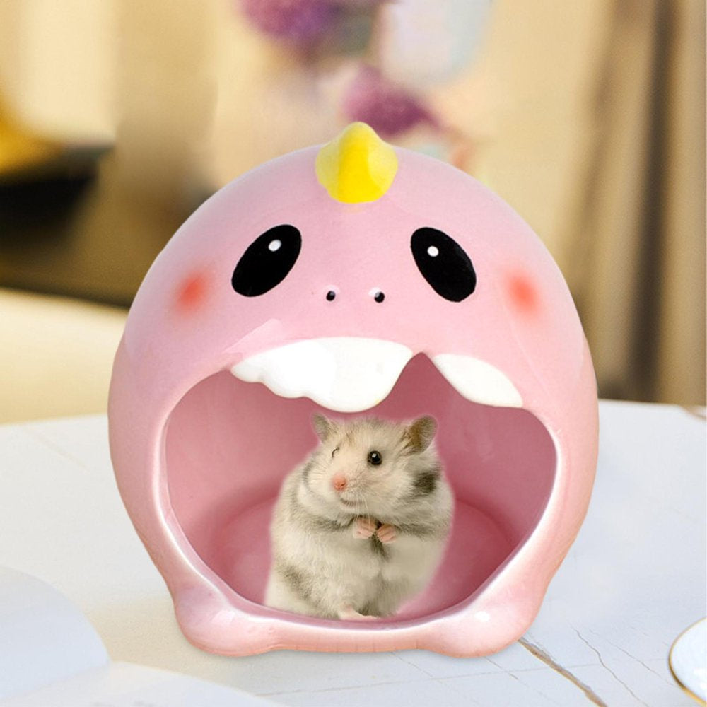 Hamster Houses,Ceramic Hamster Hideout Cool Hamster Cages,Small Hamster House Small Animal Houses Habitats,Hamster Houses and Hideouts Dwarf Hamster Cage,Hamster House for Ceramic Animals & Pet Supplies > Pet Supplies > Small Animal Supplies > Small Animal Habitats & Cages perfk   