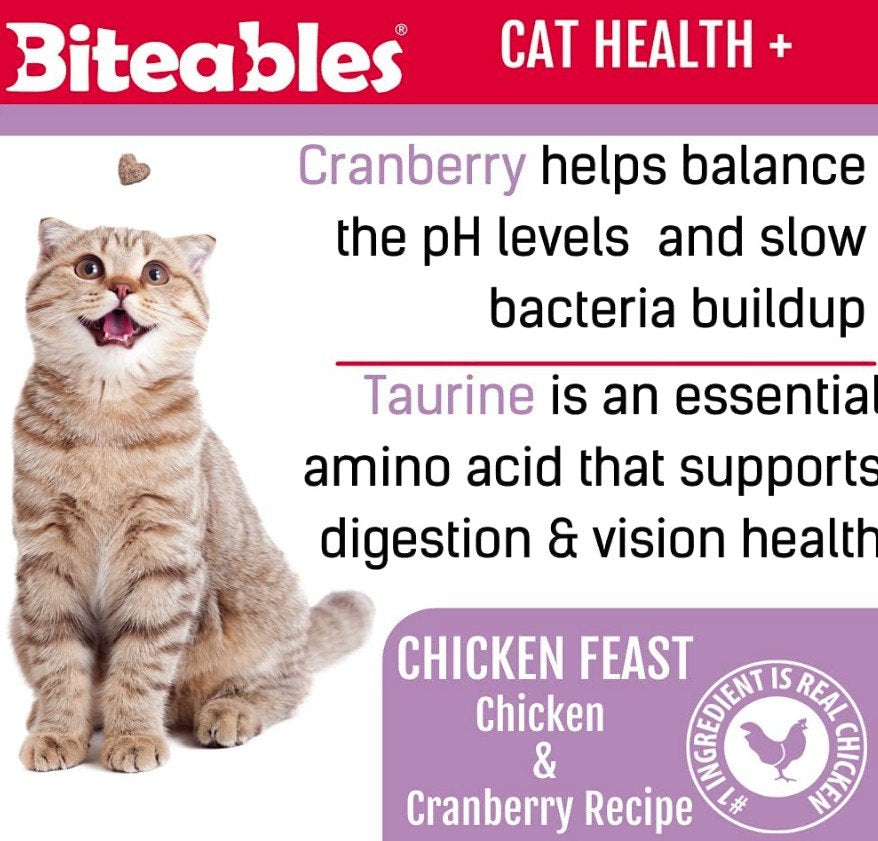 Get Naked Cat Health Biteables Soft Cat Treats Chicken Feast Flavor Animals & Pet Supplies > Pet Supplies > Cat Supplies > Cat Treats Get Naked   