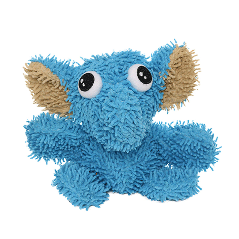 Mighty Microfiber Ball Elephant Dog Toy, Made with Squeaker Balls, Minimal Stuffing, Blue Animals & Pet Supplies > Pet Supplies > Dog Supplies > Dog Toys VIP Products   