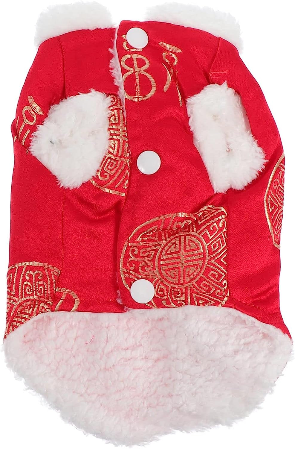 Hohopeti 2 Pcs Pet Suit Cotton Coat Warm Jacket Ladies Winter Coat Outfit Sets for Women Dog Holiday Costume Chinese Style Dog Vest Pet Clothes Pet Cotton Vest Puppy Apparel Pet Shirt Animals & Pet Supplies > Pet Supplies > Dog Supplies > Dog Apparel Hohopeti Redx2pcs 37X37CMx2pcs 