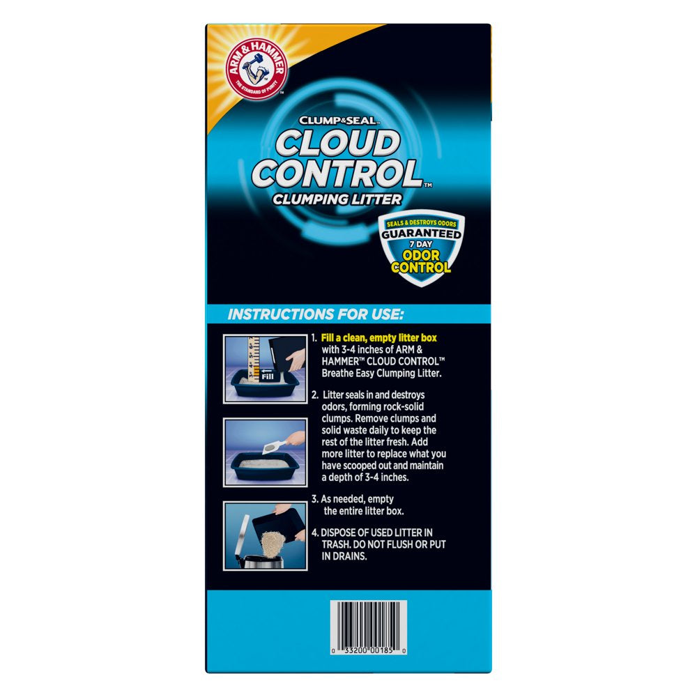 Arm & Hammer Cloud Control Multi-Cat Clumping Cat Litter with Hypoallergenic Light Scent, 28Lb Animals & Pet Supplies > Pet Supplies > Cat Supplies > Cat Litter Church & Dwight Co., Inc.   