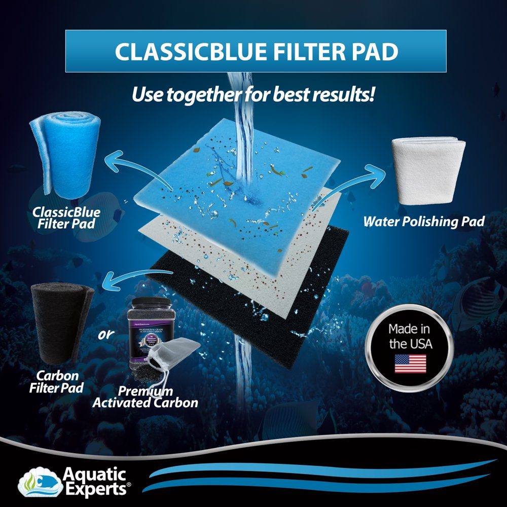 Combo Aquarium Filter Pad Classic Bonded & 50 Micron Fine Water Polishing Filter Pad Animals & Pet Supplies > Pet Supplies > Fish Supplies > Aquarium Filters Aquatic Experts   