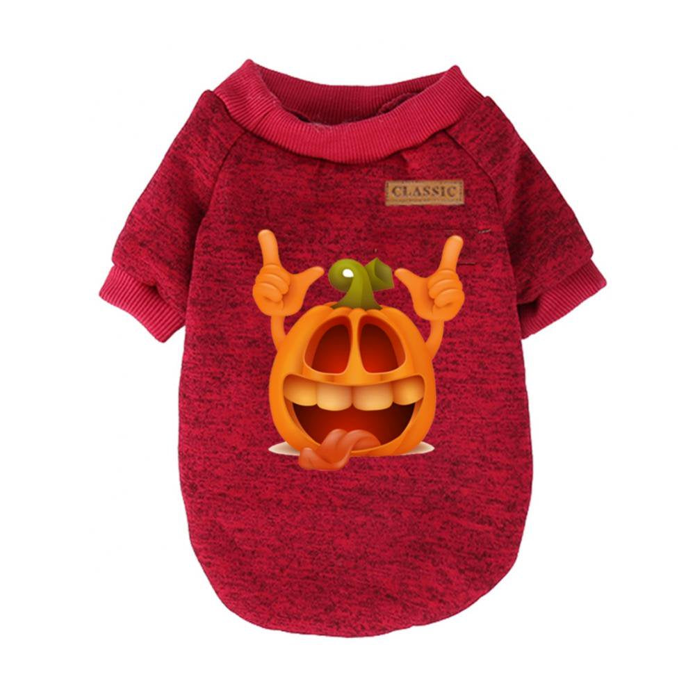 Topumt Pet Clothes the Halloween Cat Dog Sweater, Dog Sweatshirt, Dog Apparel, Pet Sweatshirt Animals & Pet Supplies > Pet Supplies > Cat Supplies > Cat Apparel Topumt S Wine Red 