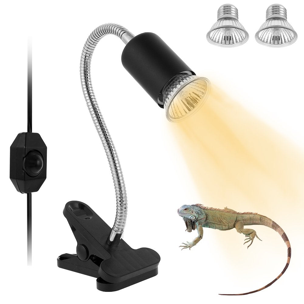 RELAX Reptile Heat Lamp with Dimmable Switch,Adjustable Basking Spot Heat Lamp for Animal Enclosures Aquariums 360°Rotatable Arm Heavy-Duty Clamp Suitable for Reptiles, Fish, Insects and Amphibians Animals & Pet Supplies > Pet Supplies > Reptile & Amphibian Supplies > Reptile & Amphibian Food 787396160   