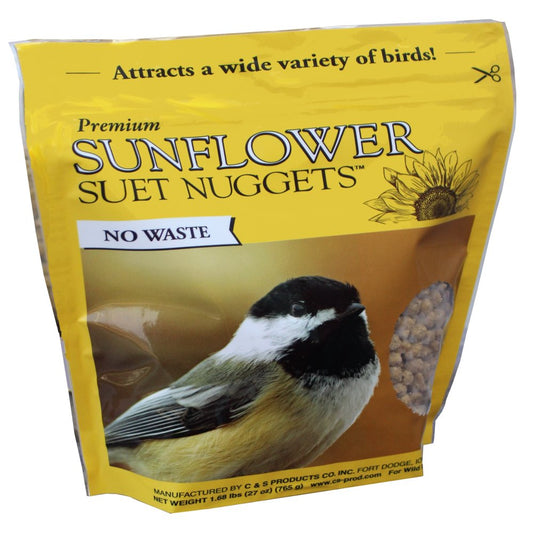 C&S Sunflower No Melt Suet Nuggets, 27 Oz, Wild Bird Food Animals & Pet Supplies > Pet Supplies > Bird Supplies > Bird Food Central Garden and Pet   