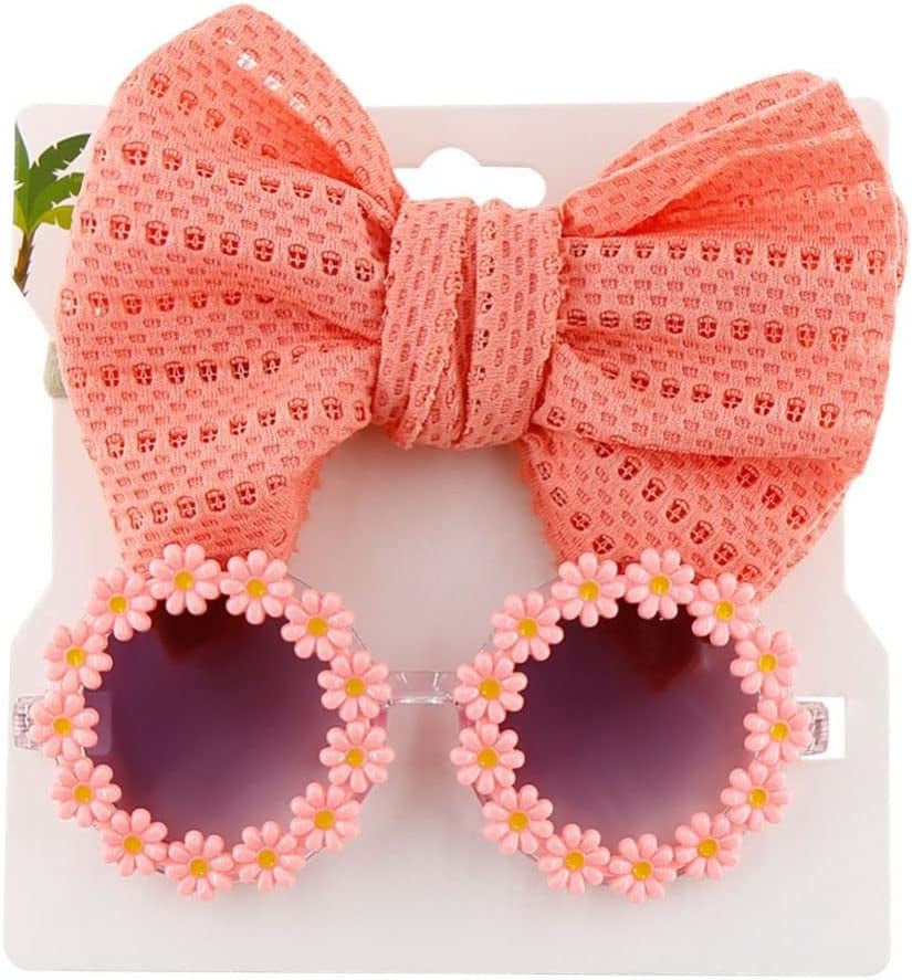 Cat Dog Sunglasses Fashion Flower Sunglasses with Bow Headband Summer Beach Dog Sunglasses Cute Dog Cat Cosplay Party Costume Photo Props(Purple) Animals & Pet Supplies > Pet Supplies > Dog Supplies > Dog Apparel generic pink  