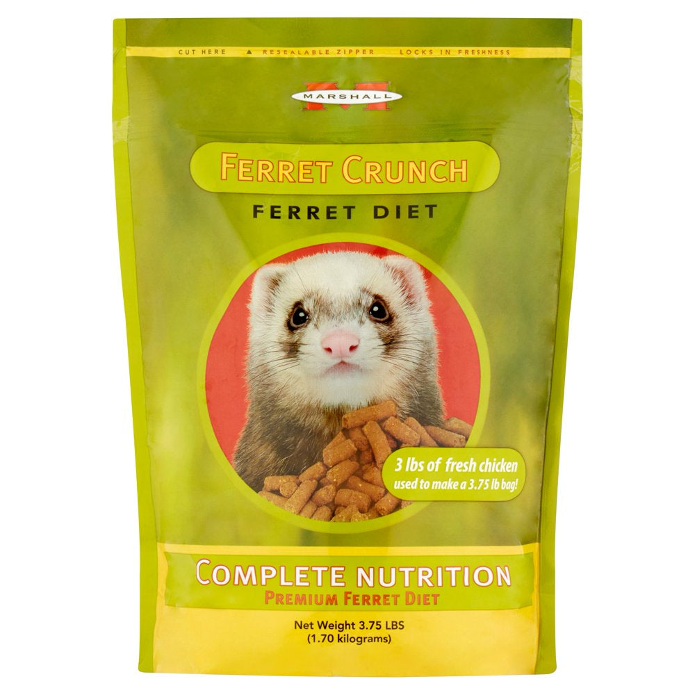 Marshall Pet Products Ferret Crunch Dry Food, 3.75 Lb Animals & Pet Supplies > Pet Supplies > Small Animal Supplies > Small Animal Food Marshall Pet Products, Inc.   