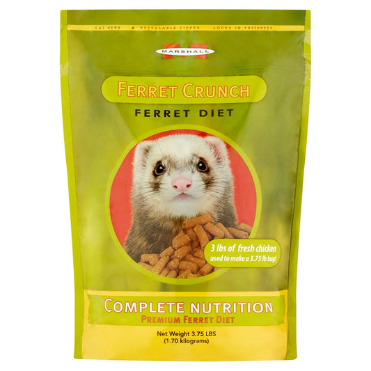 Marshall Pet Products Ferret Crunch Dry Food, 3.75 Lb Animals & Pet Supplies > Pet Supplies > Small Animal Supplies > Small Animal Food Marshall Pet Products, Inc.   
