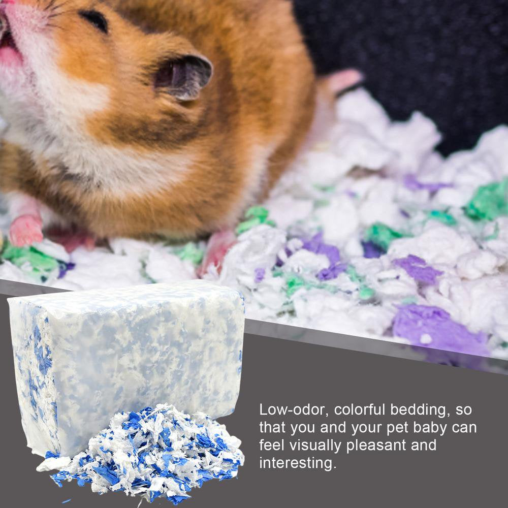IMSHIE Small Pet Select Paper Bedding Dust-Free Small Animal Bedding Colorful Paper Litter for Small Animals for Hamsters Rabbits Guinea Pigs Accepted