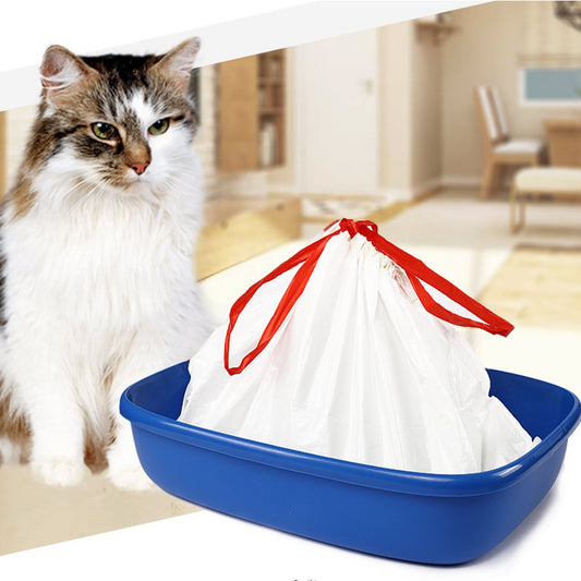 Cat Litter Box Liners 10 Count Jumbo Extra Durable Large Drawstring Kitty Litter Pan Bags Cat Waste Litter Bags Pet Cat Supplies Animals & Pet Supplies > Pet Supplies > Cat Supplies > Cat Litter Box Liners nine bull   