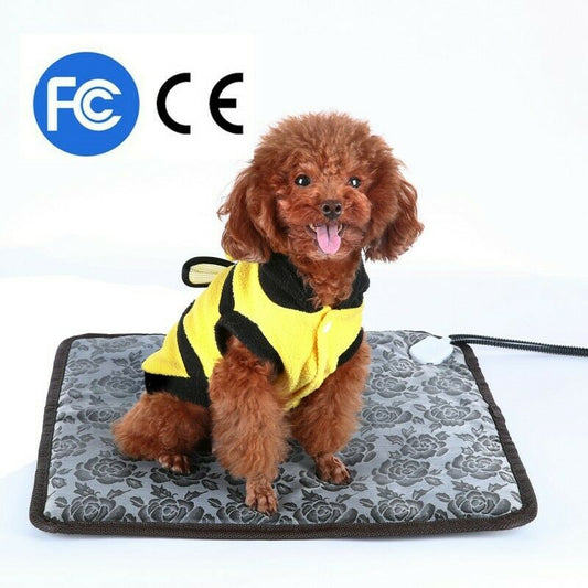 Waterproof Pet Heated Warmer Bed Pad Puppy Dog Cat Bed Mat Electric Heater Mat Animals & Pet Supplies > Pet Supplies > Cat Supplies > Cat Beds Fysho   