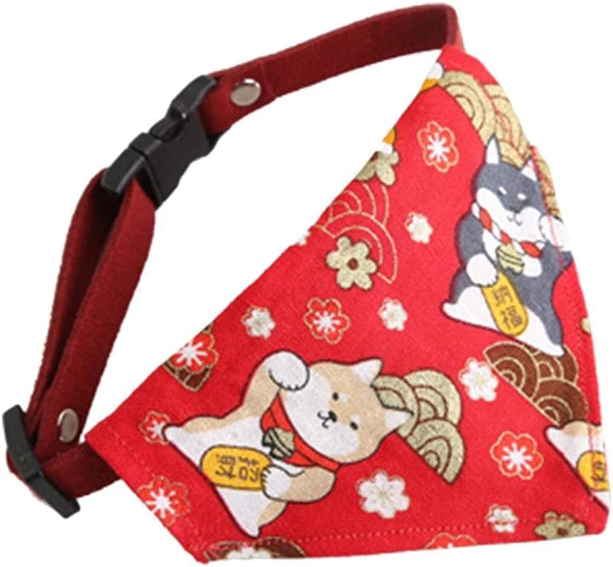 Pet Neckerchief,Trigon Scarf Handmade Cartoon Pet Supplies Cat Accessories Dog Triangle Bibs Kitten Bandana Bow Tie Cat Saliva Towel(4) Animals & Pet Supplies > Pet Supplies > Dog Supplies > Dog Apparel DIAOYIG 6  