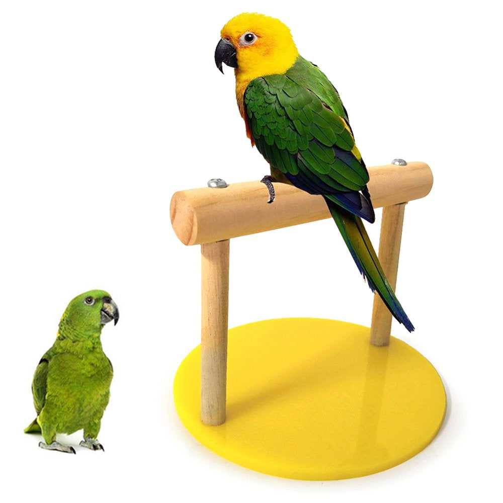 Leaveforme Pet Bird Parrot Wooden Table Stand Perch Cage Decor Gym Playground Play Toy Animals & Pet Supplies > Pet Supplies > Bird Supplies > Bird Gyms & Playstands Leaveforme   