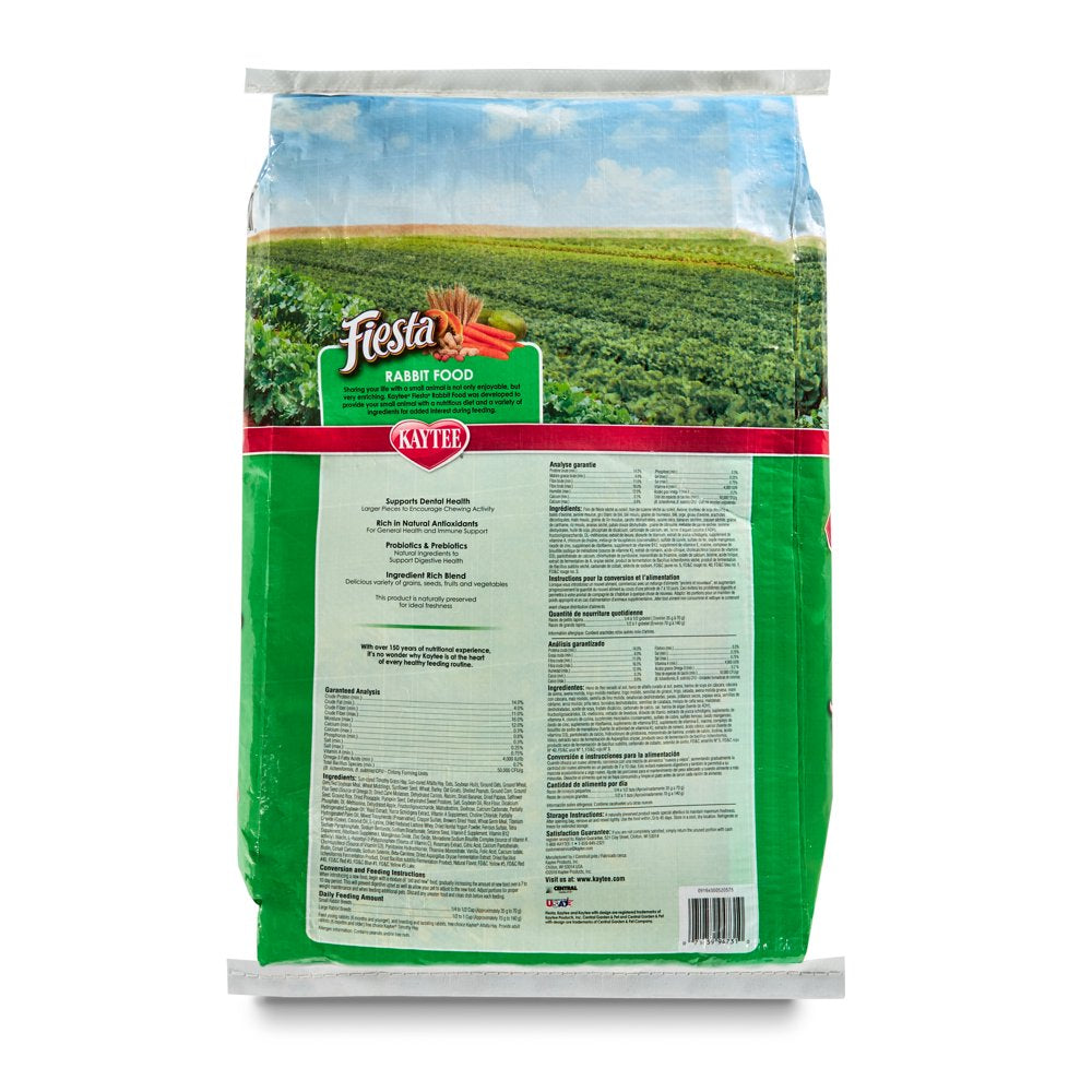 Kaytee Fiesta Rabbit Food 20 Pounds Animals & Pet Supplies > Pet Supplies > Small Animal Supplies > Small Animal Food Central Garden and Pet   