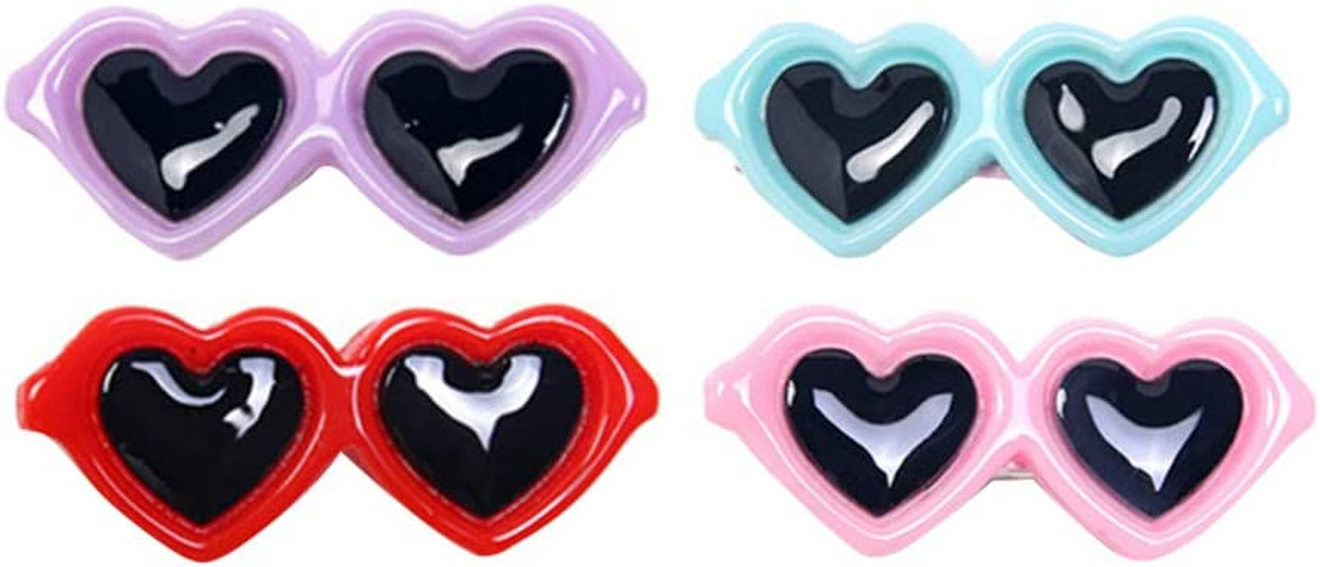 POPETPOP Pet Dog Bows Hair Clips - Cute Dog Heart Hair Bows Sunglasses Design Puppy Hair Clips, Dog Topknot Bowknot Bows, Dog Hair Accessories Pet Grooming Supplies Animals & Pet Supplies > Pet Supplies > Dog Supplies > Dog Apparel POPETPOP 30 pcs  