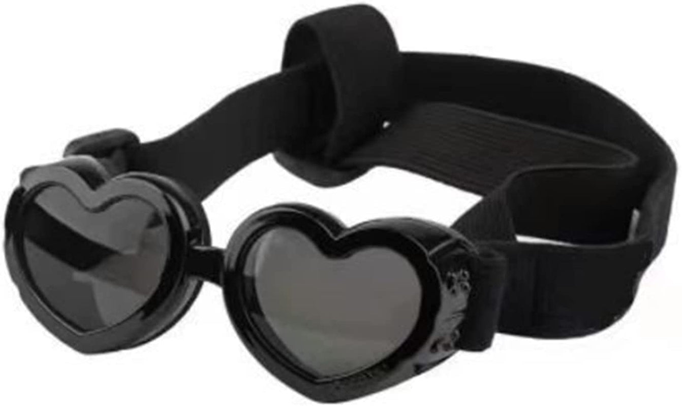 Lamphle Pet Eyewear Exquisite Shape Ultra-Light No Odor Love-Heart Shaped Doggy Sunglasses Pet Goggles Birthday Gift Pink Animals & Pet Supplies > Pet Supplies > Dog Supplies > Dog Apparel lamphle Black  