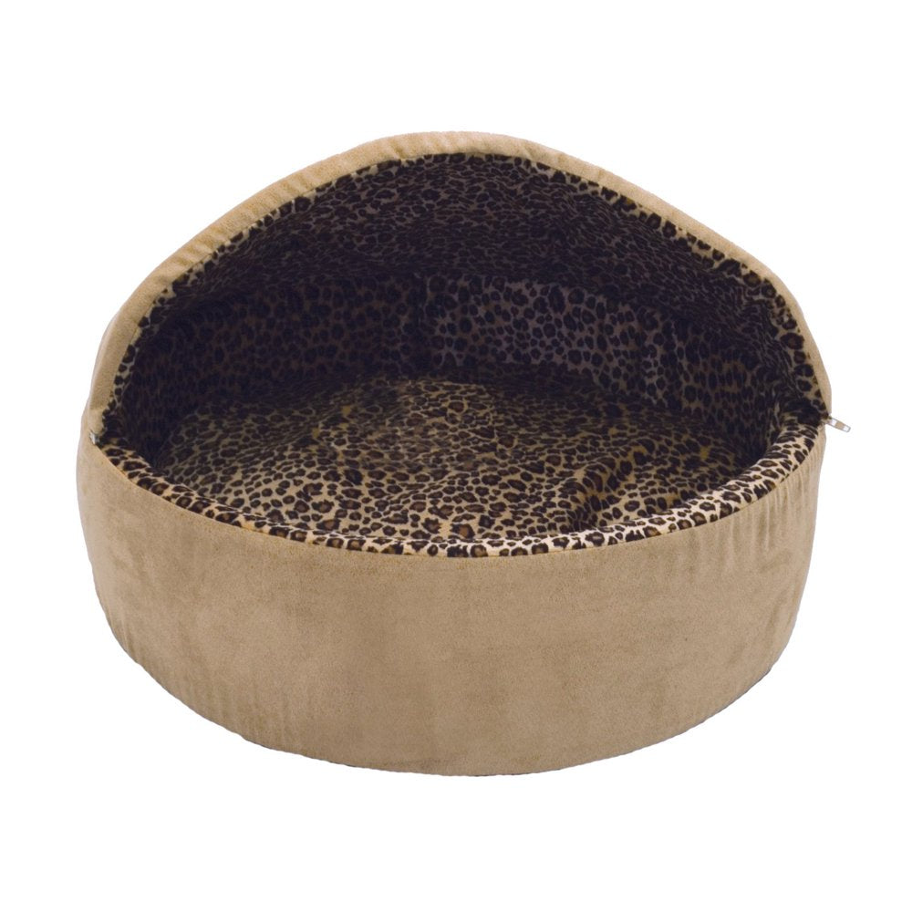K&H Thermo Kitty Pet Cat Bed, Tan/Leopard Animals & Pet Supplies > Pet Supplies > Cat Supplies > Cat Beds K&H Pet Products   