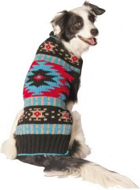 Chilly Dog Black Southwest Dog Sweater, Medium Animals & Pet Supplies > Pet Supplies > Dog Supplies > Dog Apparel Chilly Dog   