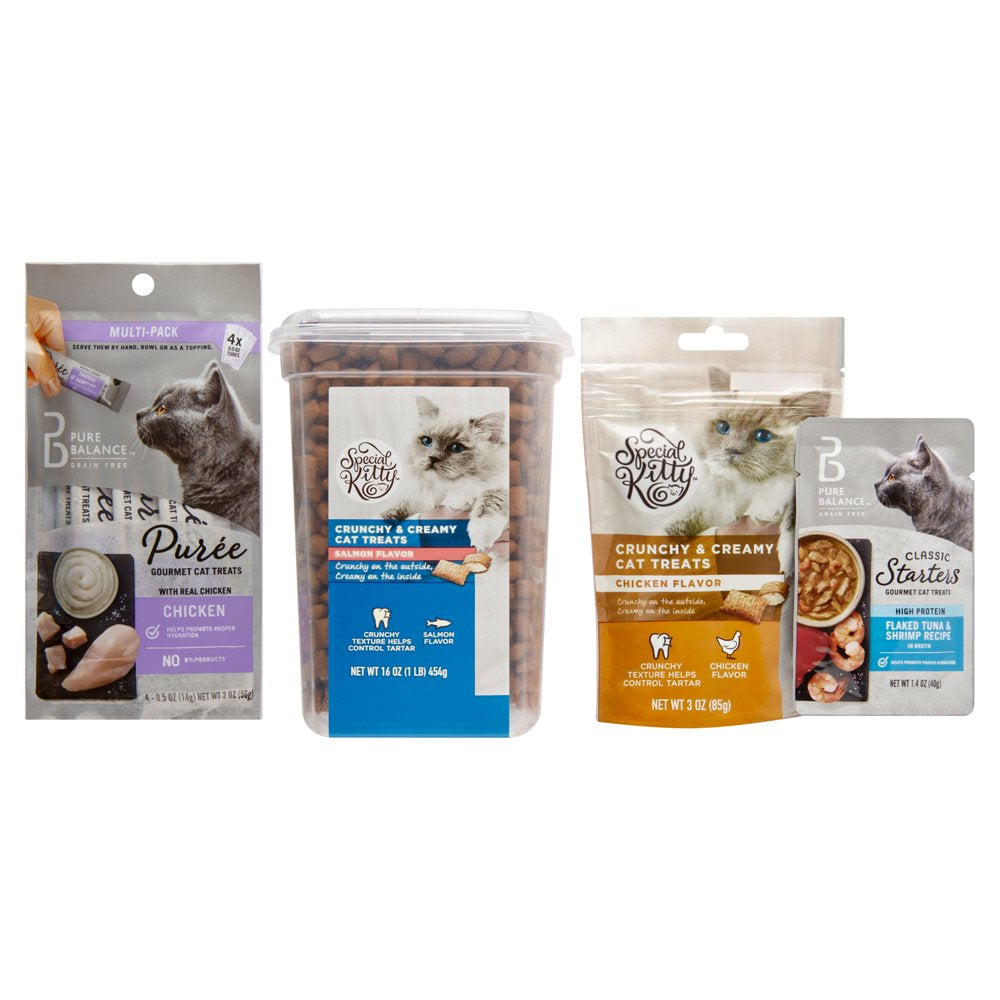 Pure Balance Classic Starters Gourmet Cat Treats, Shredded Chicken & Beef in Broth, 1.4 Oz, 5 Pack Animals & Pet Supplies > Pet Supplies > Cat Supplies > Cat Treats Wal-Mart Stores, Inc.   