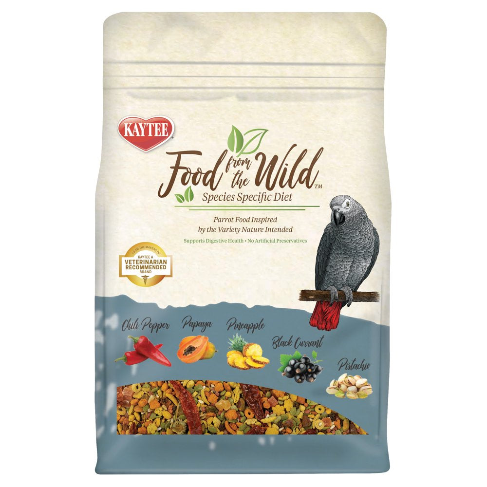 Kaytee Food from the Wild Parrot Pet Bird Food, 2.5 Lb Animals & Pet Supplies > Pet Supplies > Bird Supplies > Bird Food Central Garden and Pet 2.5 lbs  