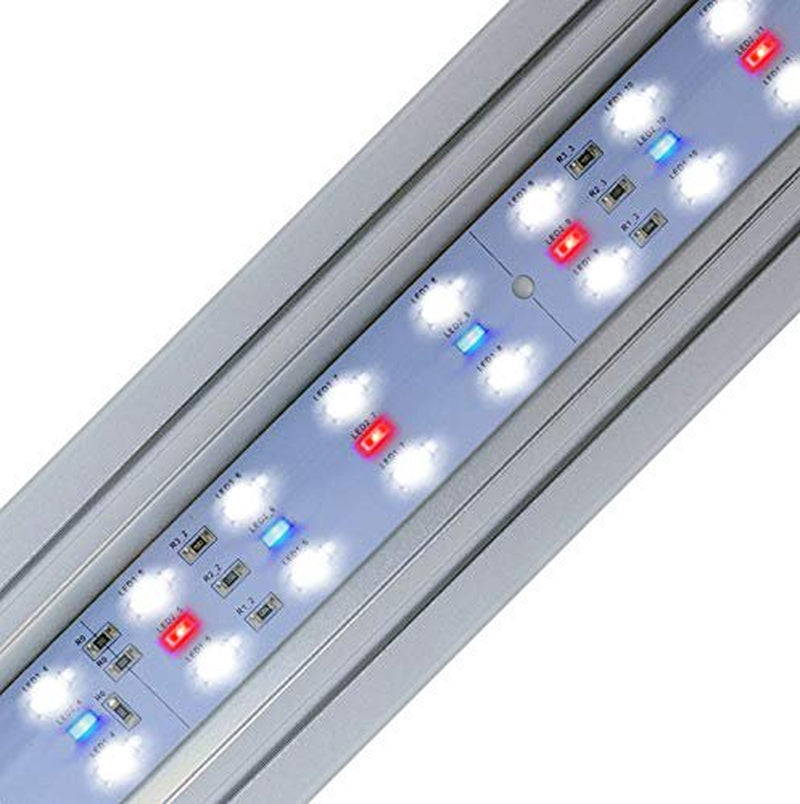 Finnex FL-48 Stingray 2 Aquarium LED Light, Blue Fish Moonlights, 46.5-48", Silver Animals & Pet Supplies > Pet Supplies > Fish Supplies > Aquarium Lighting Finnex   