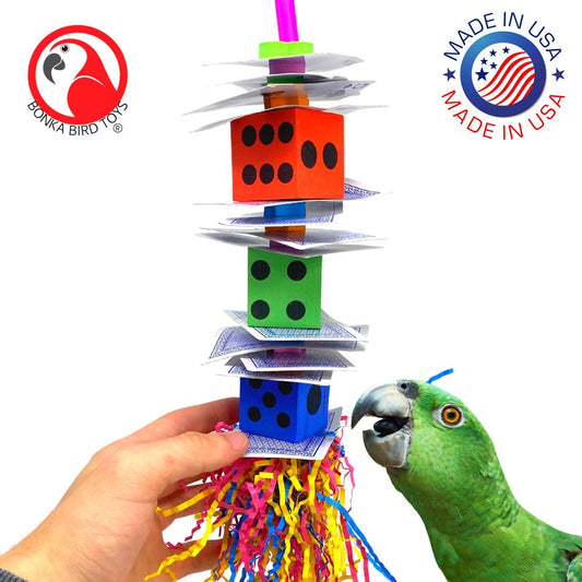 Bonka 1474 Poker Dice Medium-Sized Bird Toy Animals & Pet Supplies > Pet Supplies > Bird Supplies > Bird Toys Bonka Bird Toys   