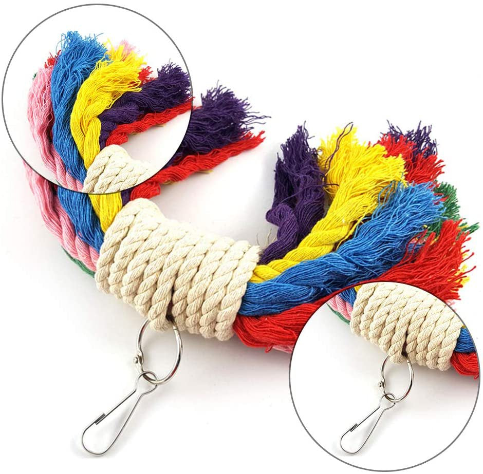 JINGPENG 7 Pack Pet Parrot Hanging Toy Chewing Bite Rattan Balls Grass Swing Bell Bird Parakeet Cage Accessories Pet Supplies Animals & Pet Supplies > Pet Supplies > Bird Supplies > Bird Cage Accessories JINGPENG   