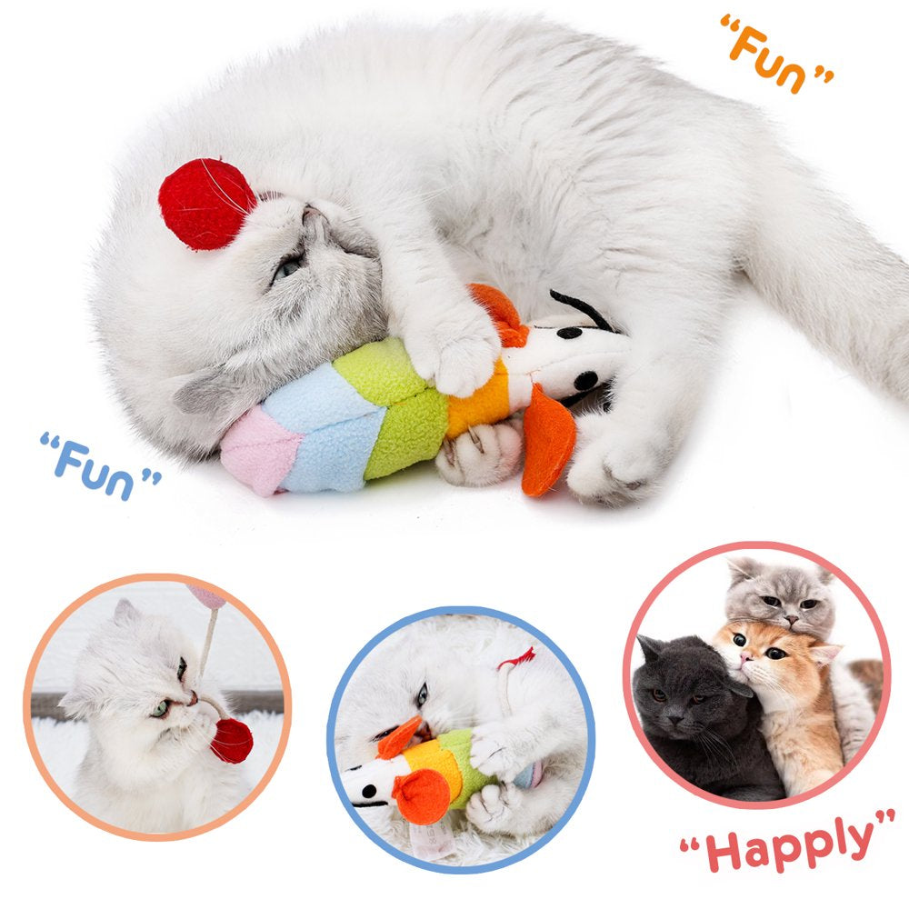 Fastsun Furry Mice Cat Toys, Rattling Catnip Toys Mice, 7” Colored Catnip Toy with Sound, Catnip Prefilled Cat Mice Toy for Indoor Cats Kitten Interactive Play Fetch Animals & Pet Supplies > Pet Supplies > Cat Supplies > Cat Toys FastSun   