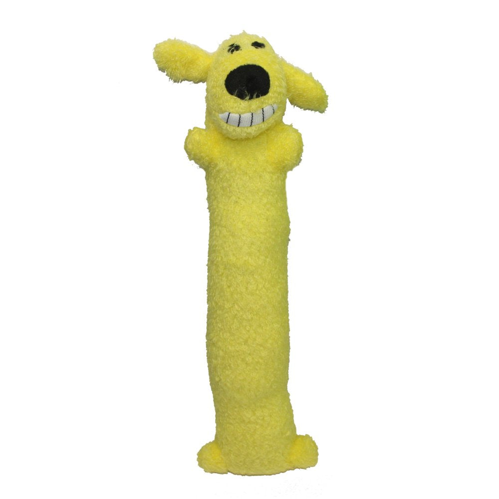Multipet Plush Loofa Dog Toy, 12", Color May Vary