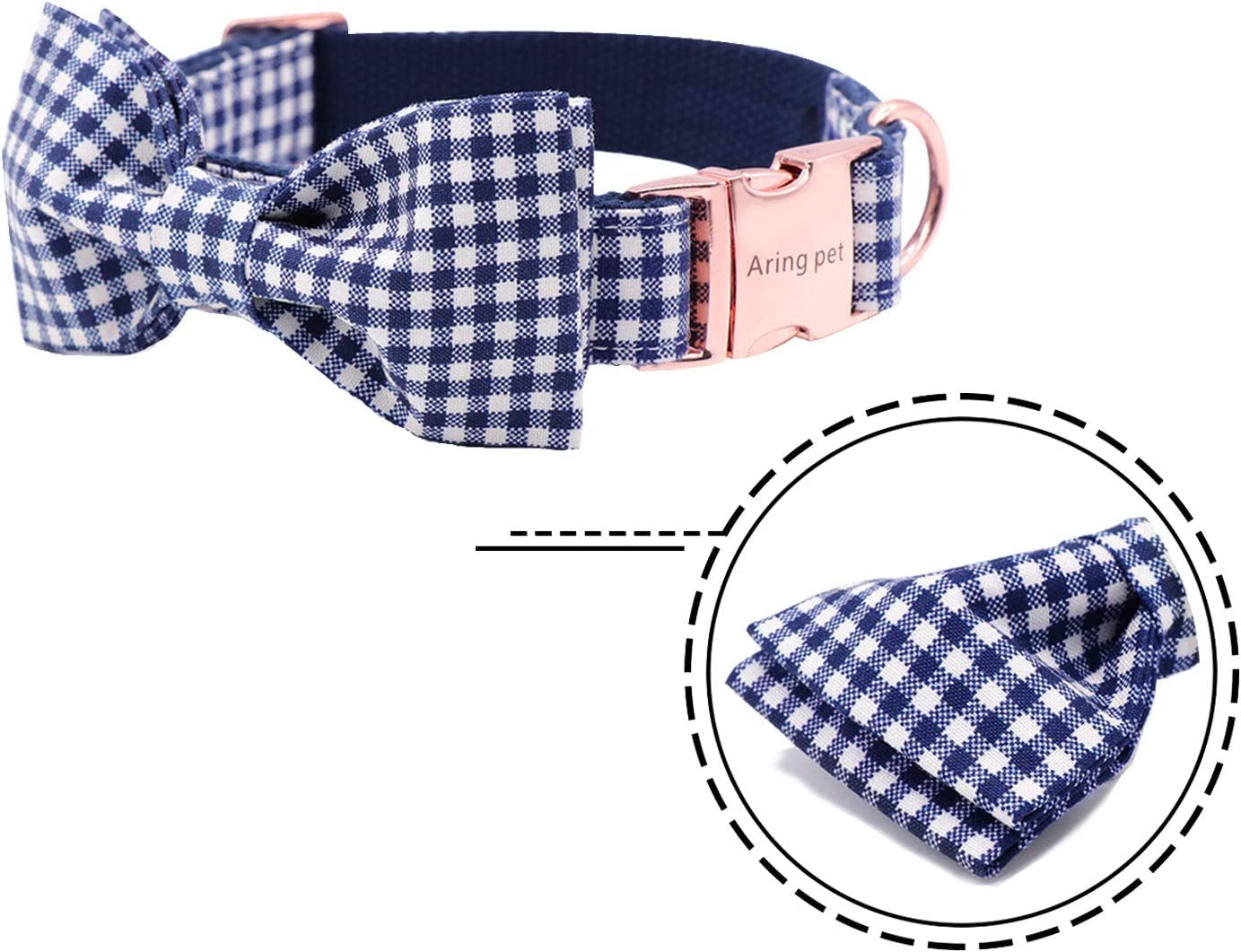 ARING PET Bowtie Dog Collar Adjustable Collars with Bow Tie for Dogs Small Medium Large Animals & Pet Supplies > Pet Supplies > Dog Supplies > Dog Apparel ARING PET   