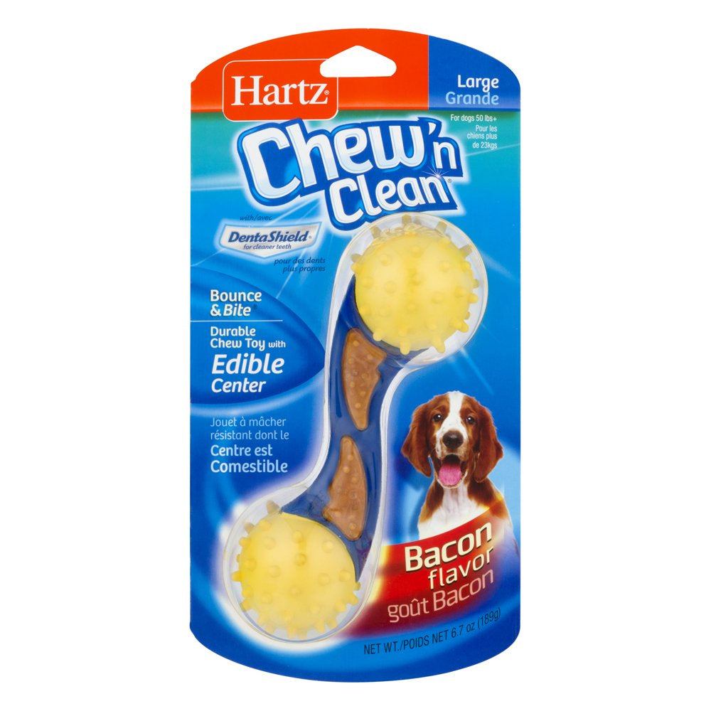Hartz Chew 'N Clean Bounce & Bite Dog Toy, Large