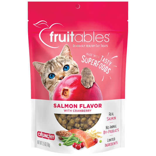 Fruitables Cat Treats | Made with Real Salmon with Cranberry | 2.5 Ounces Animals & Pet Supplies > Pet Supplies > Cat Supplies > Cat Treats Fruitables   