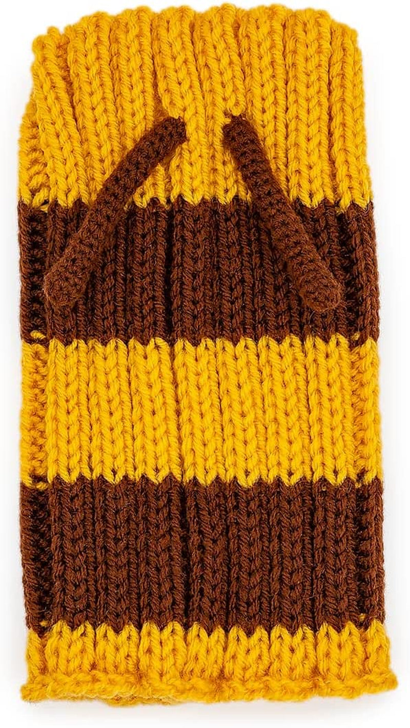 Zoo Snoods Bee Costume for Dogs, Medium - Warm No Flap Ear Wrap Hood for Pets, Bumble Bee Dog Outfit for Winters, Halloween, Christmas & New Year, Handmade Soft Yarn Ear Covers Animals & Pet Supplies > Pet Supplies > Dog Supplies > Dog Apparel Zoo Snoods   