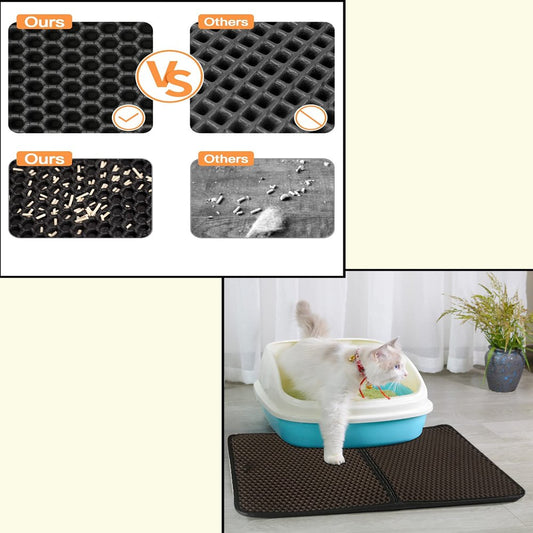 Cat Litter Mat Trapping for Litter Box, No-Toxic & Super Size, Urine & Waterproof Animals & Pet Supplies > Pet Supplies > Cat Supplies > Cat Litter Box Mats KOL PET   