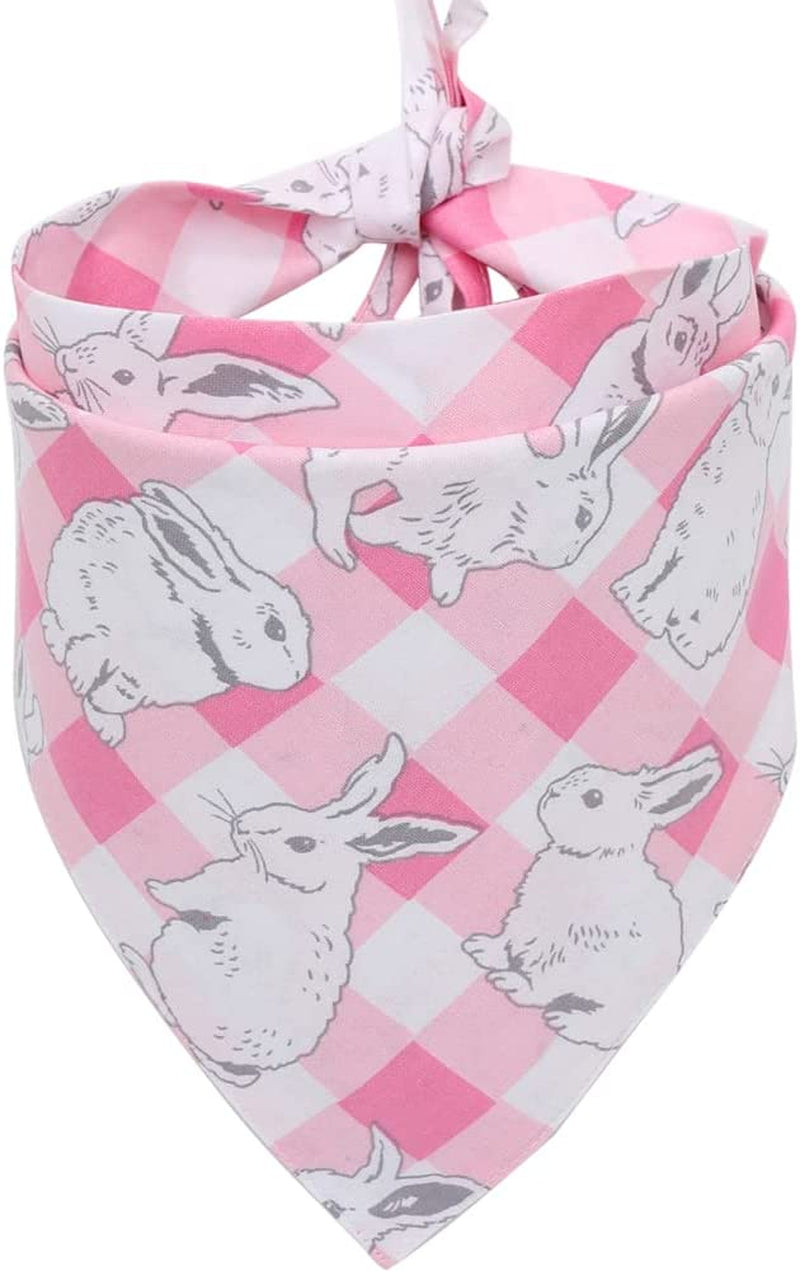 Easter Dog Bandana Reversible Triangle Bibs Scarf Accessories for Dogs Cats Pets Animals & Pet Supplies > Pet Supplies > Dog Supplies > Dog Apparel KZHAREEN Pattern6 Large 