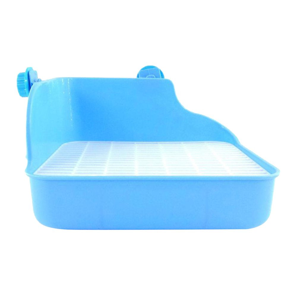 Pet Rabbit Corner Litter Box Cage Potty Trainer Rectangular Pet Pan Cleaning Guinea Pigs Hamster Animals & Pet Supplies > Pet Supplies > Small Animal Supplies > Small Animal Bedding Gazechimp   