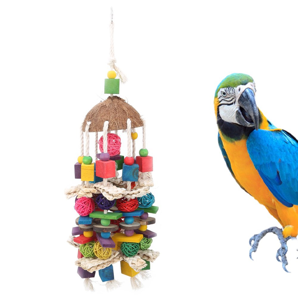 Bird Chewing Toy, Bird Swing Chewing Toy Parrots Hanging Toy Nibbled Skewers Biting Toy for Attract Pets' Attention for Parrots to Climb and Explore Animals & Pet Supplies > Pet Supplies > Bird Supplies > Bird Toys Gupbes   