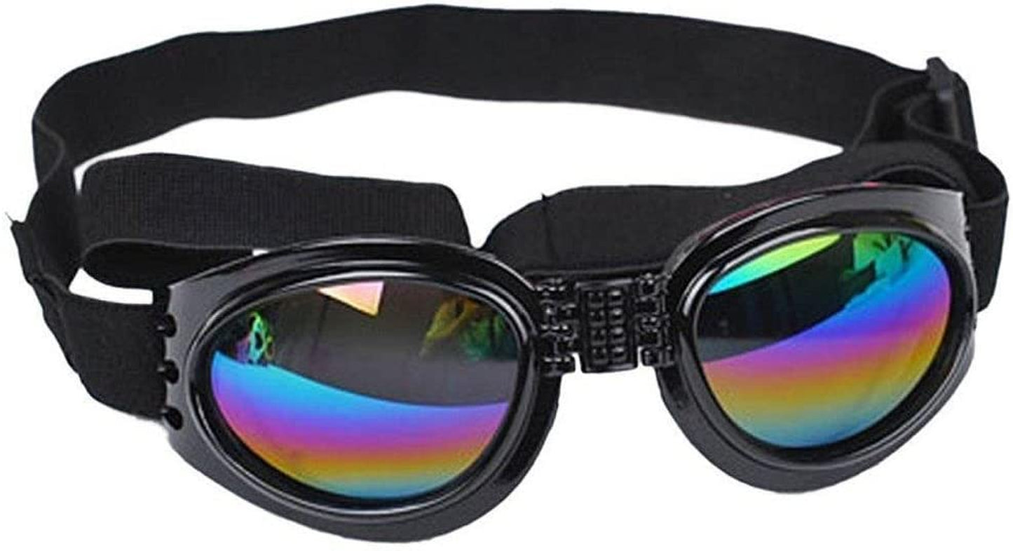 Top-Elecmart Pet Glasses Dog Sunglasses Dog Glasses Golden Retriever Samoyed Sunglasses Goggles Big Dog Eye Wear Protection (Black) Animals & Pet Supplies > Pet Supplies > Dog Supplies > Dog Apparel Aomeiter   