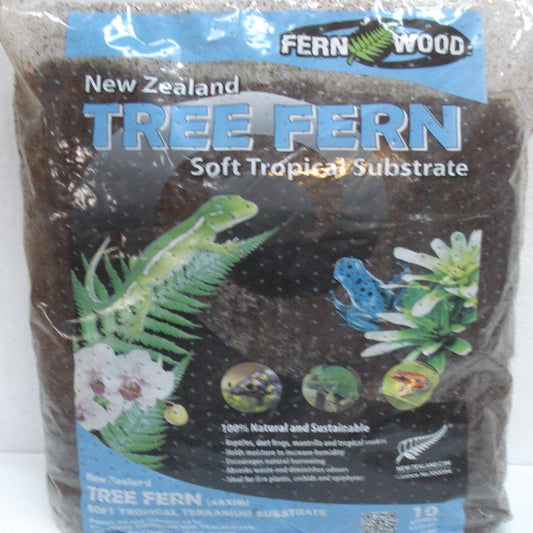 Fern Wood New Zealand Tree Fern Soft Tropical Substrate 10 Liter Bag Animals & Pet Supplies > Pet Supplies > Fish Supplies > Aquarium Gravel & Substrates Fernwood   