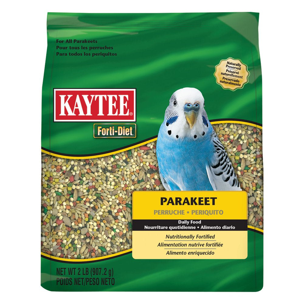 Kaytee Forti-Dite Parakeet Pet Bird Food, 2 Lb