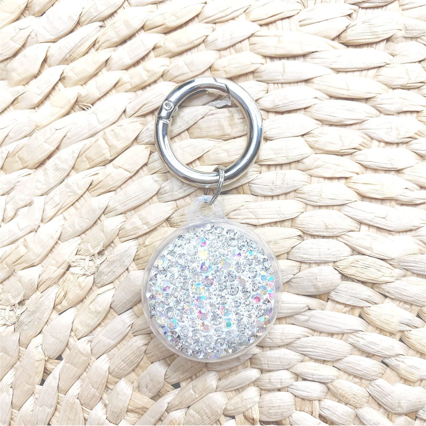 Bling Diamond Airtag Case Keychain, Crystal Airtag Holder for Luggage Dog Cat Pet Collar Electronics > GPS Accessories > GPS Cases RANXIZY   