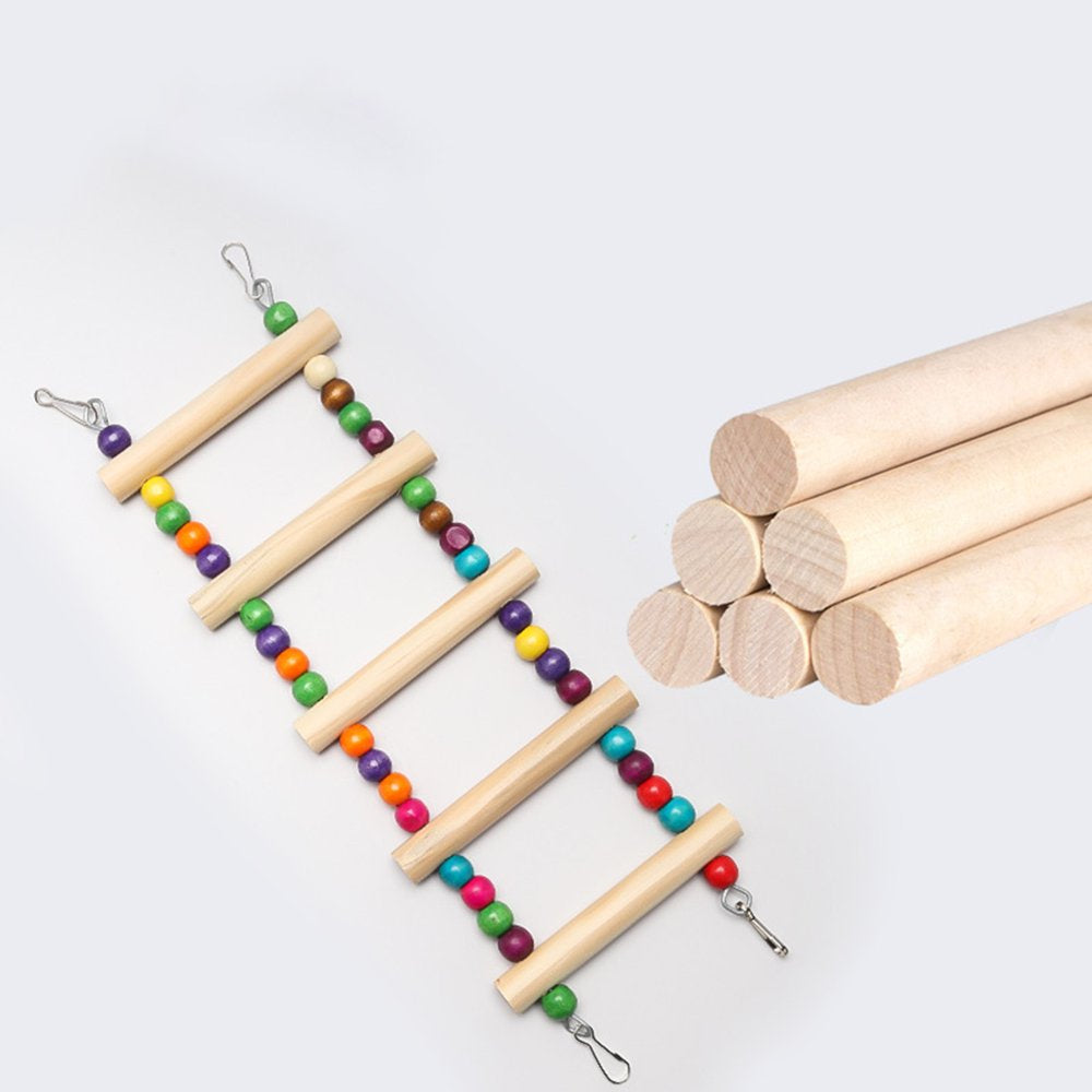 Pet Enjoy Bird Ladder with Colorful Beads,Parrot Crawling Rainbow Bridge Wooden Stand,Funny Perch Trainning Bird Swing Toys Animals & Pet Supplies > Pet Supplies > Bird Supplies > Bird Ladders & Perches Pet Enjoy   