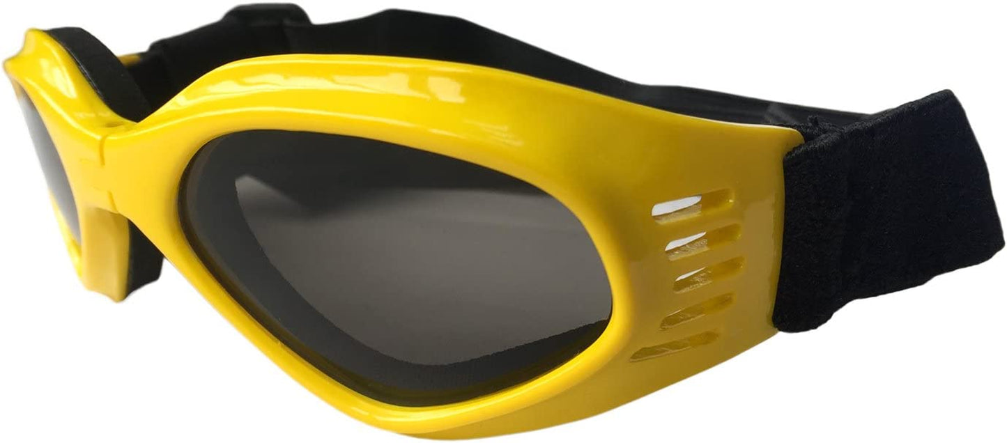 Enjoying Pet/Dog Puppy UV Goggles Sunglasses Waterproof Protection Sun Glasses for Dog - Yellow Animals & Pet Supplies > Pet Supplies > Dog Supplies > Dog Apparel Enjoying   