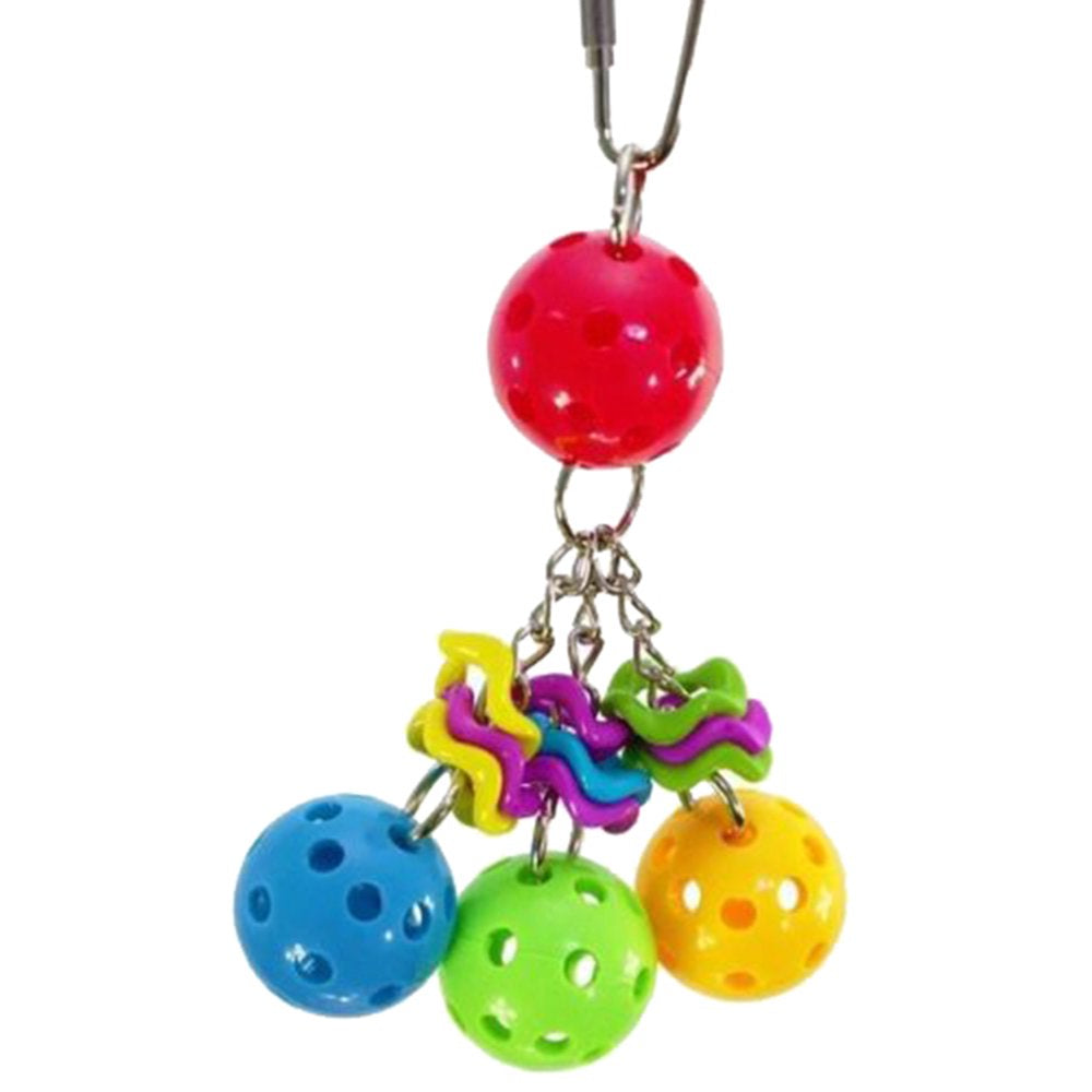 Besufy Parrot Toy,Colorful Ball Parrot Bird Parakeet Bite Climbing Play Hanging Toy Pet Cage Decor Animals & Pet Supplies > Pet Supplies > Bird Supplies > Bird Toys Besufy   