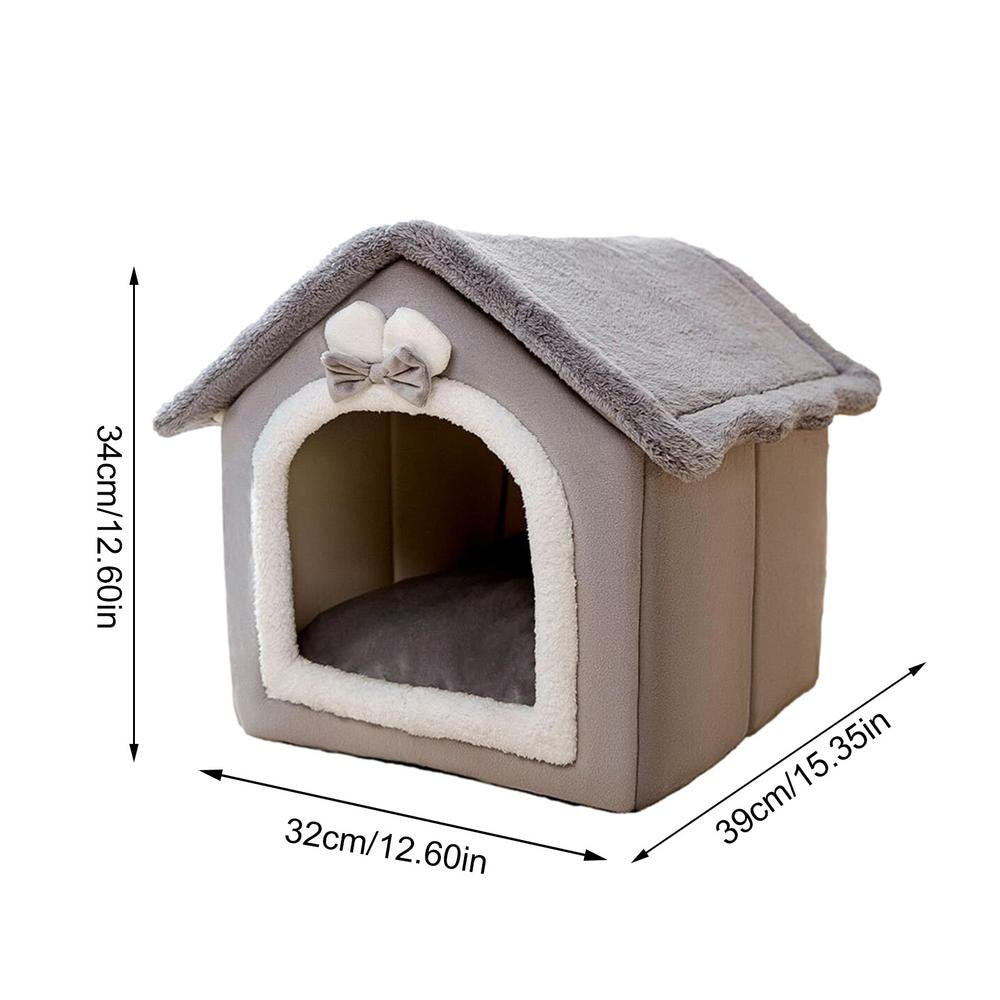 Outdoor Cat House Weatherproof for Winter,Collapsible Warm Cat Houses for Outdoor/Indoor Cats,Feral Cat Shelter with Removable Soft Mat,Easy to Assemble Igloo Dog House for Small Dogs 15.4*12.6*12.6In Animals & Pet Supplies > Pet Supplies > Dog Supplies > Dog Houses Bellanny   