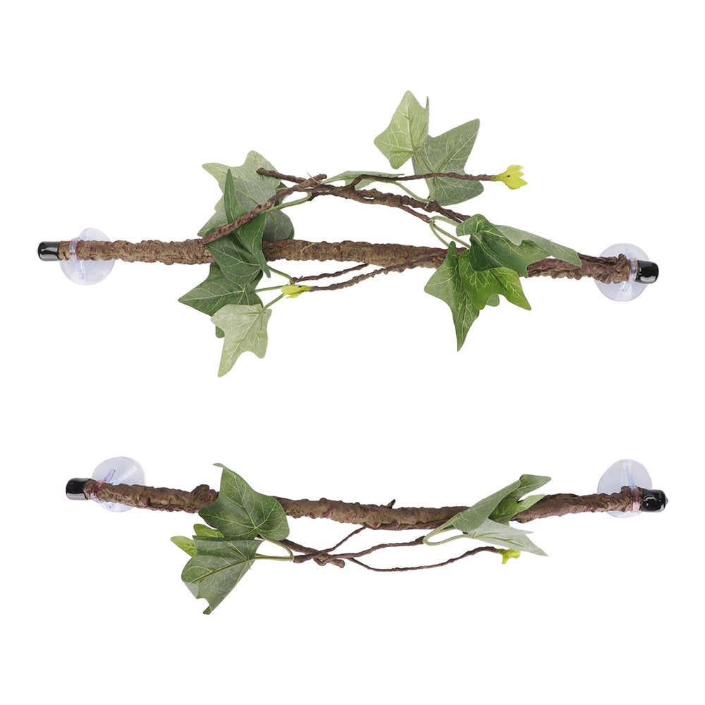 Spptty Reptile Tree Branch,Reptile Corner Branch Terrarium Plant Decoration with Suction Cups for Amphibian Lizard Snake Climbing,Reptile Corner Tree Branch
