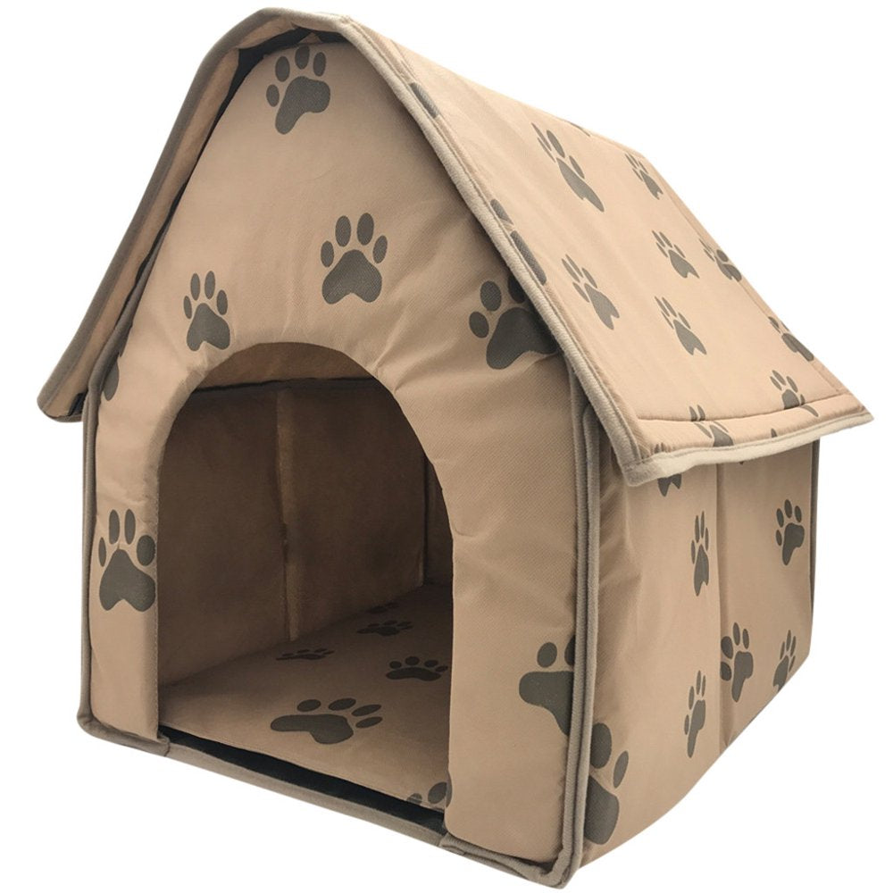 Christmas Clearance Foldable Dog House Small Footprint Pet Bed Tent Cat Kennel Indoor Portable Trave Animals & Pet Supplies > Pet Supplies > Dog Supplies > Dog Houses Cibee   